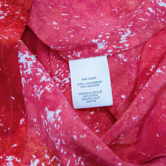 Joie Red Silk Racerback Tank XS - Picture 7 of 7